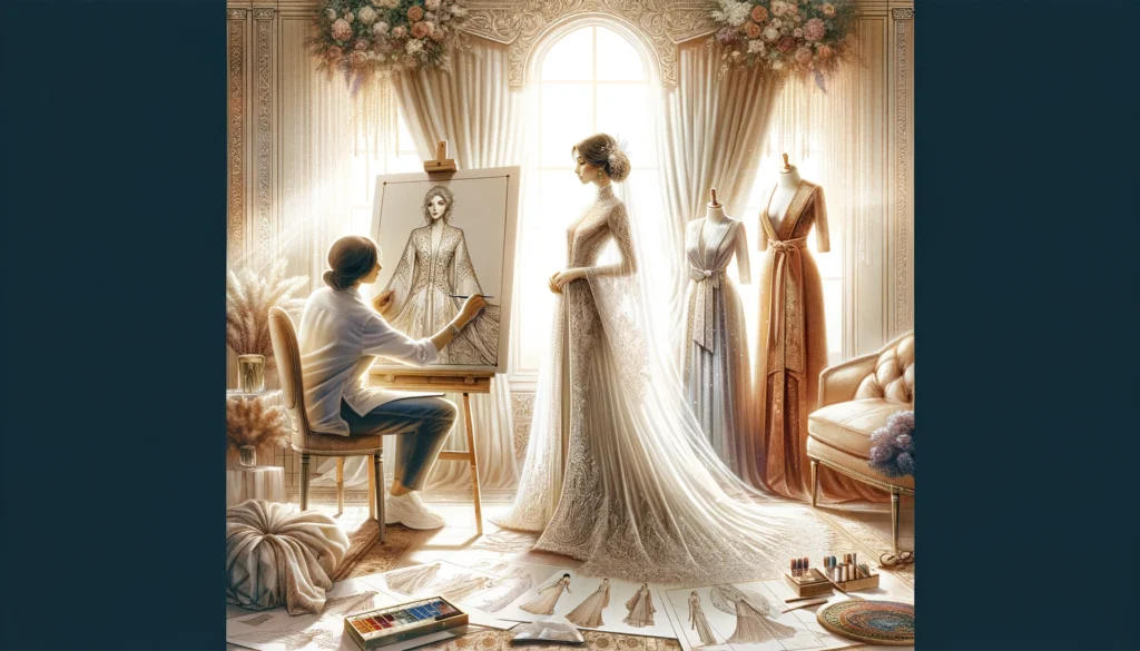 Personnalisation et Sur-Mesure du caftan de luxe pour mariage